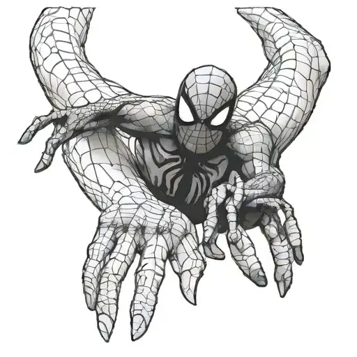 Adamo Creation Spiderman And Venom Hands