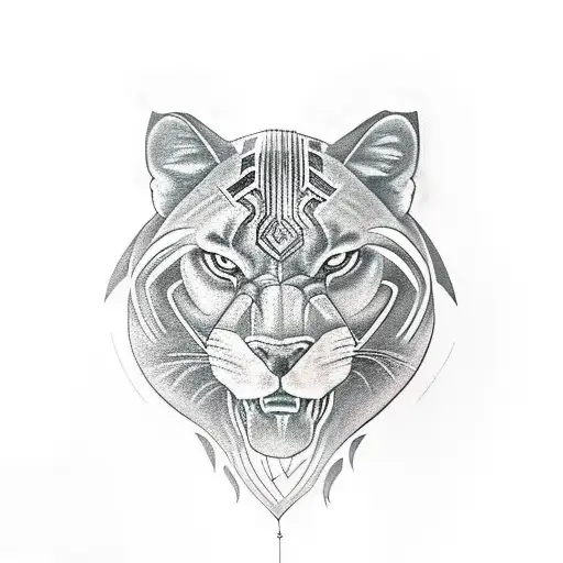 Black Panther And A Pretty Woman