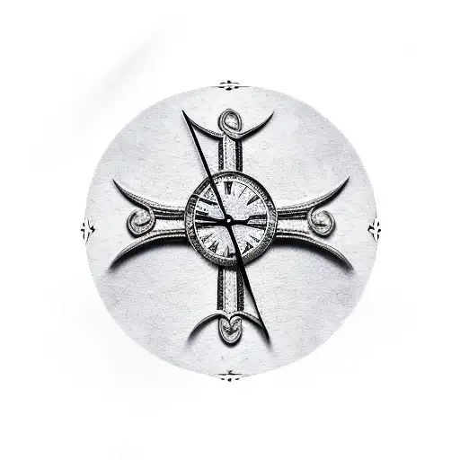 Armenian Cross With Clock