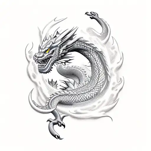 Haku Dragon And Water