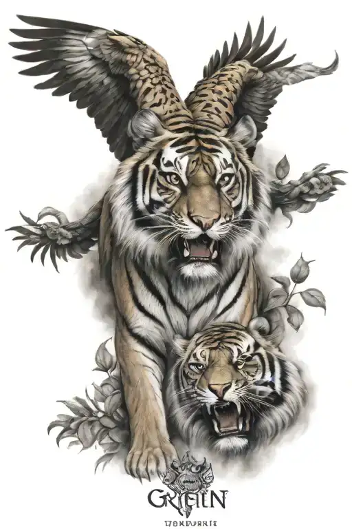 Tiger Grabbed A Griffin