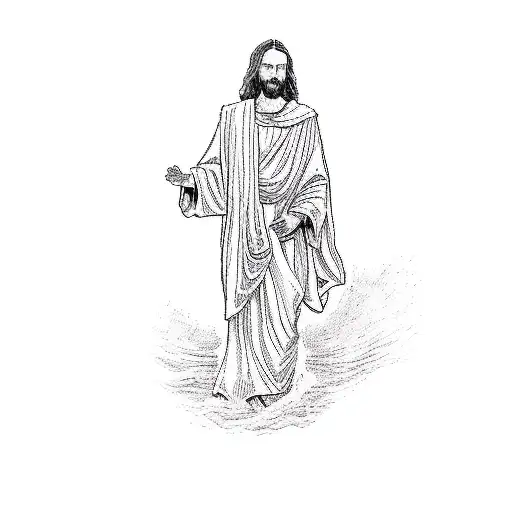 Jesus Reaching Out To A Man