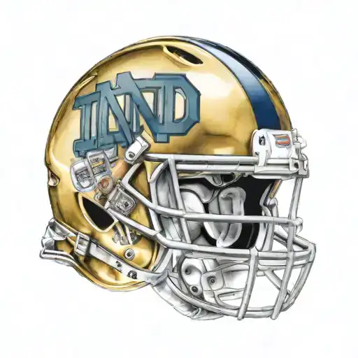 Notre Dame University Football Helmet