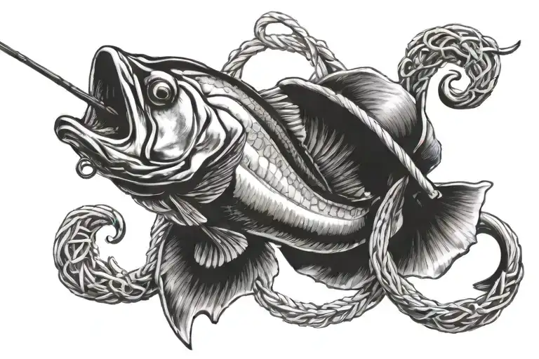 Fishing Line And Hook