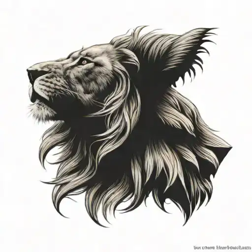 A Noble Tattoo With A Lion Theme