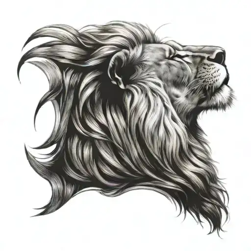 Side Profile Lion Wearing