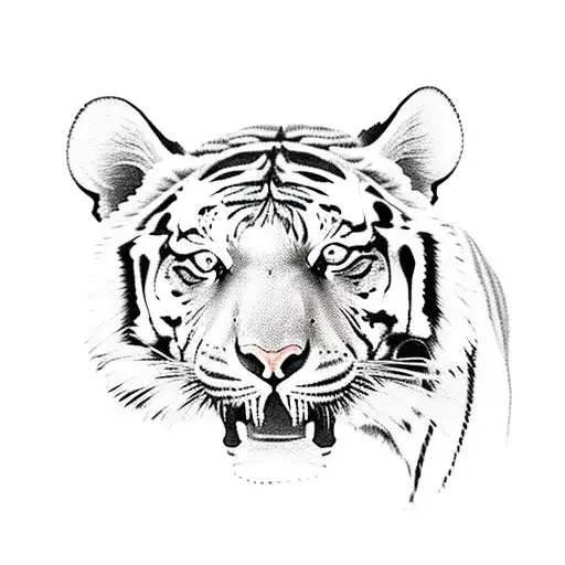 Tiger Walking With Woman In Jungle