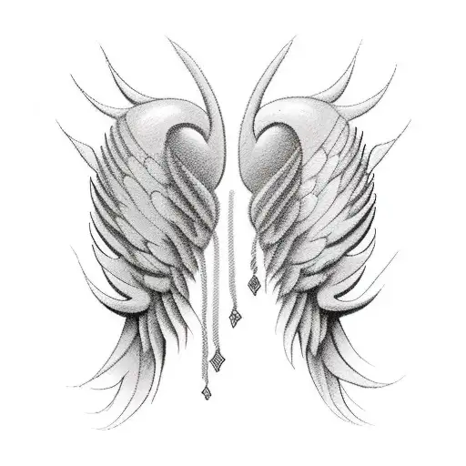 Feminine Angel Wings
