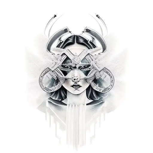 Warrior Woman With Ms Ribbon