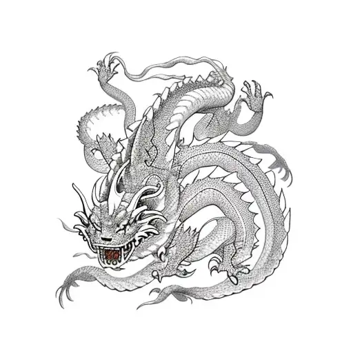 Haku Dragon From Studio Ghibli Chasing Sky And Waves