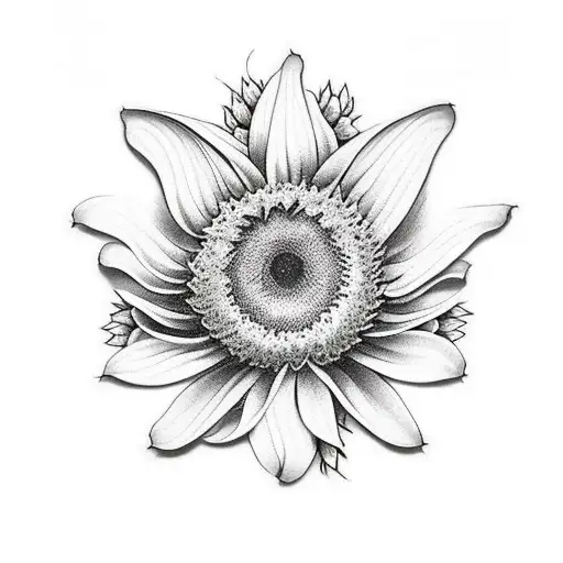 Butterfly Left Half Of It A Sunflower