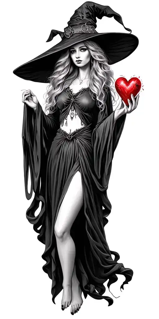 Witch Holding A Heart
