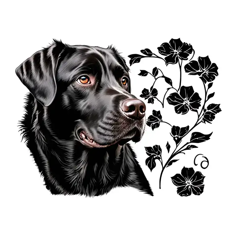 Dog Black English Labrador Retriever Memorial