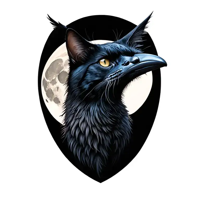 Moon Raven Cat