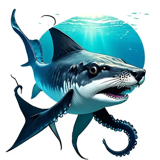 Manta Ray Otter Whale Shark Octopus