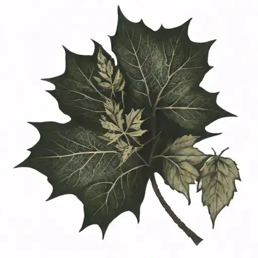 Saskatchewan Grain Field Inside Of A Maple Leaf