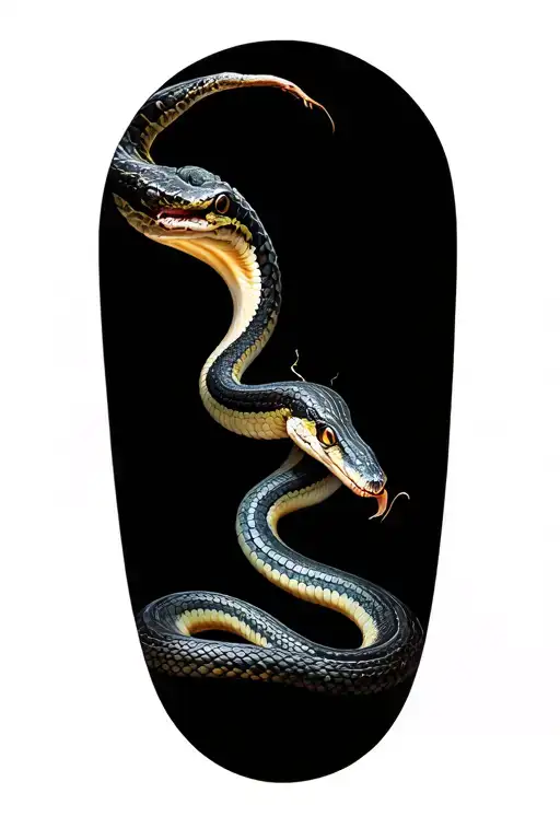 Snake Shredding Its Skin