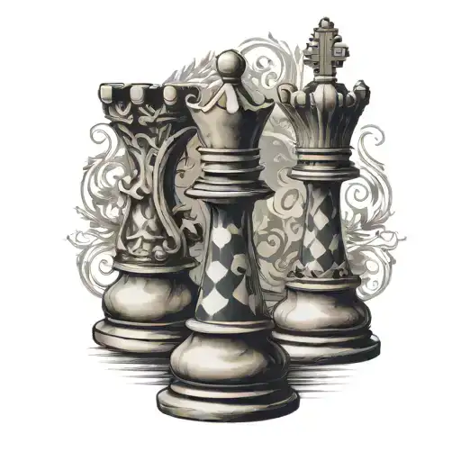 Chess Pieces Gothic