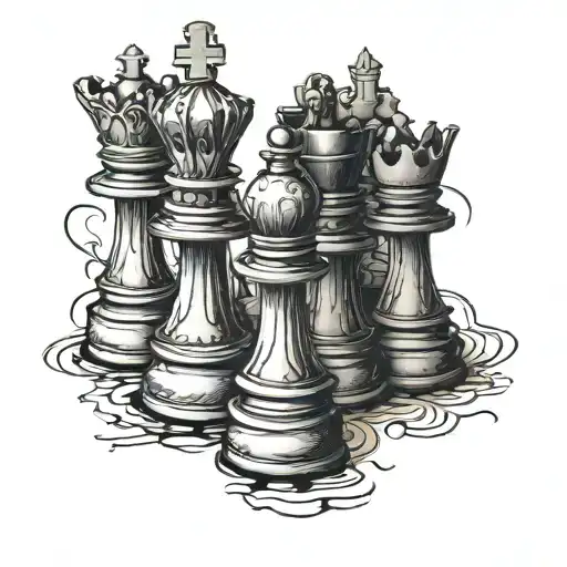 Chess Pieces Gothic