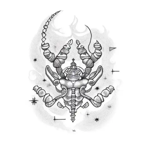 Constellation Scorpio And Plants