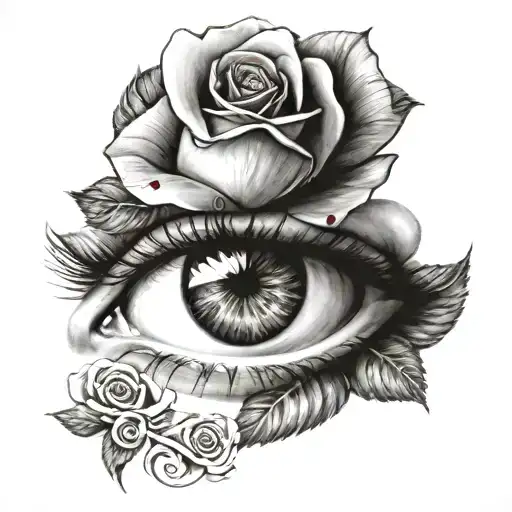 Eyes And Rose