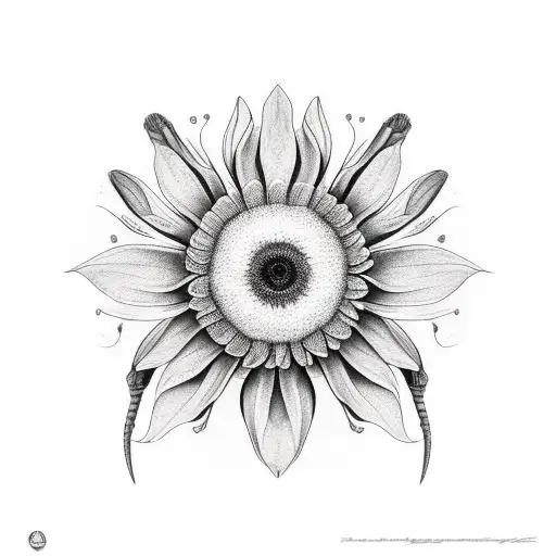 Dragonfly Sunflowers