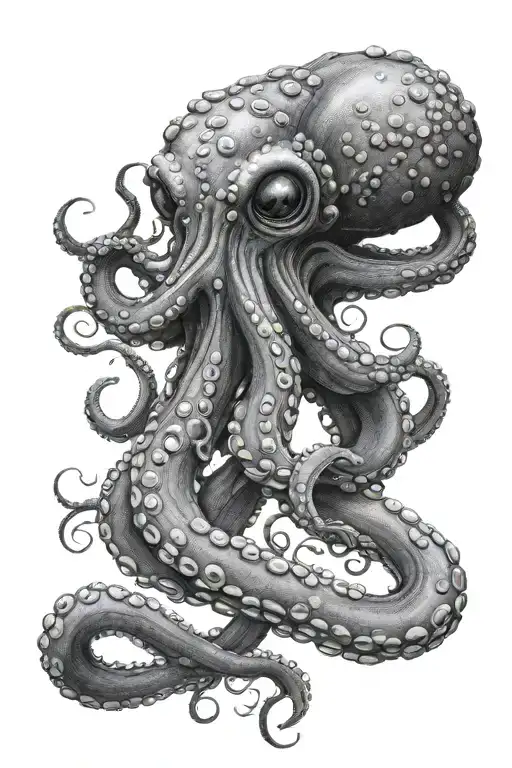 Octopus Wrapping Its Tentacles