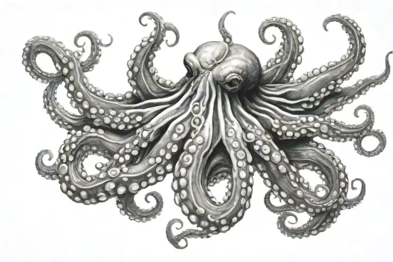 Octopus With Tenticles
