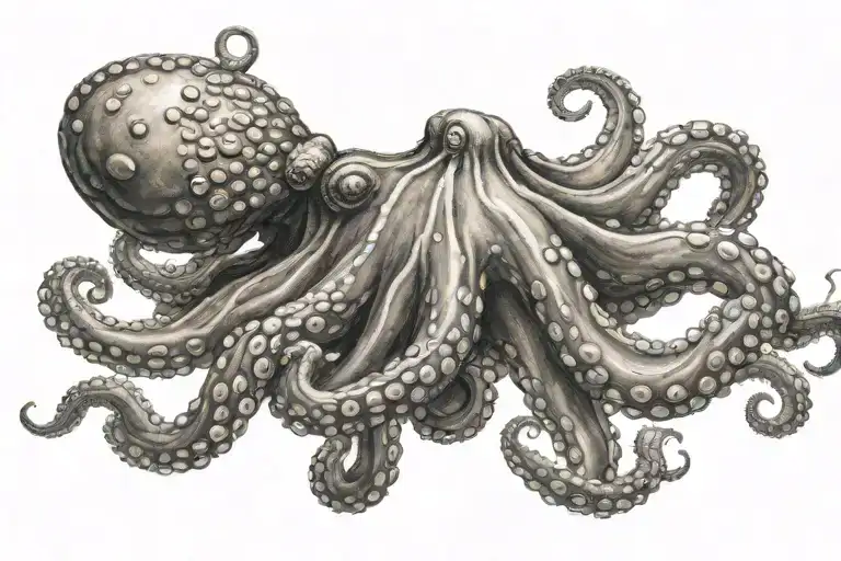 Octopus Wrapping Its Tentacles