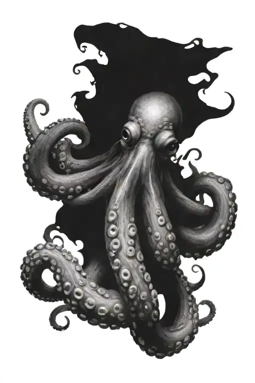 Octopus Wrapping Around Thigh