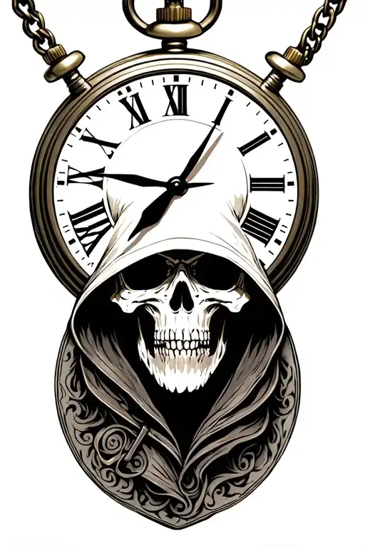 Hooded Reaper Pocket Watch