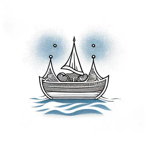 A Traditional Thai Longtail Boat Sailing On Crystal Clear Waters