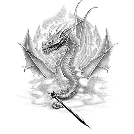 A Software Architect Battling A Dragon With Lines Of Code As Their Weapons