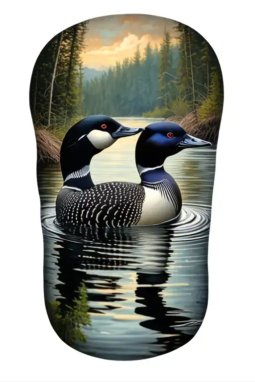 Loons On A Lakw