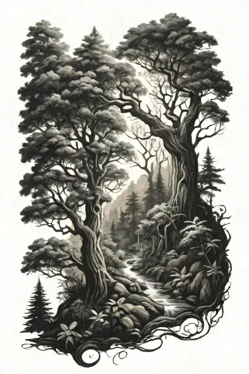 Enchanted Forest Scene