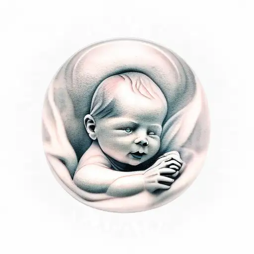 Baby Statue With Quote