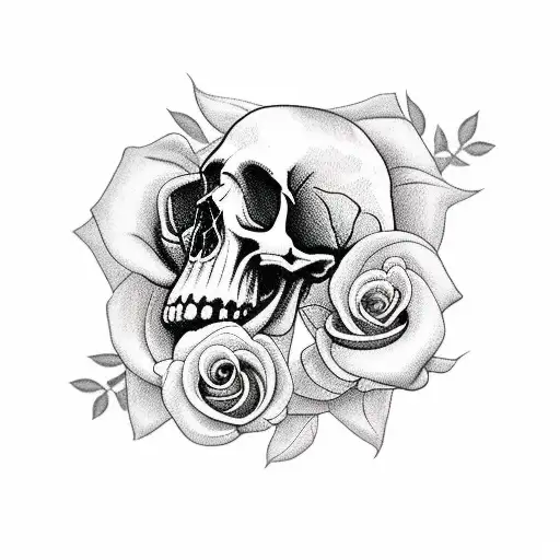 Sleeve Skull And Roses