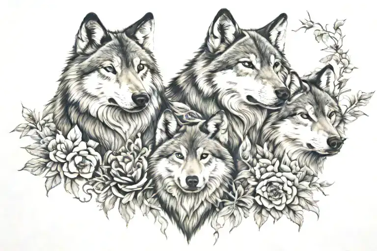Family And Chest And Wolf