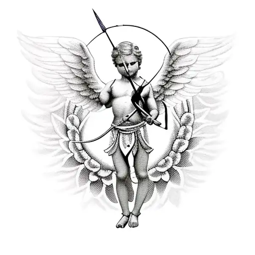 Angelic Cupid With Indian Archery