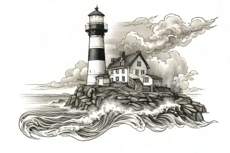 Lighthouse Shining Light