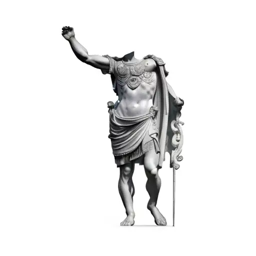 A Statue Of A Roman Emperor