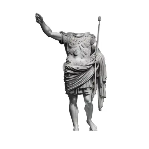 A Statue Of A Roman Emperor