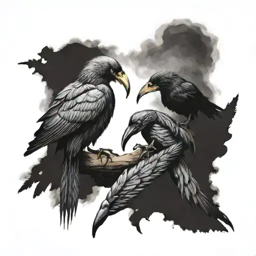 Scorpion And Crow Standing