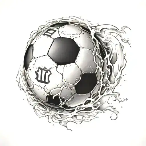 Soccer Ball With Roman Numerals