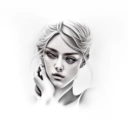 Beautiful Nude Blonde Girl