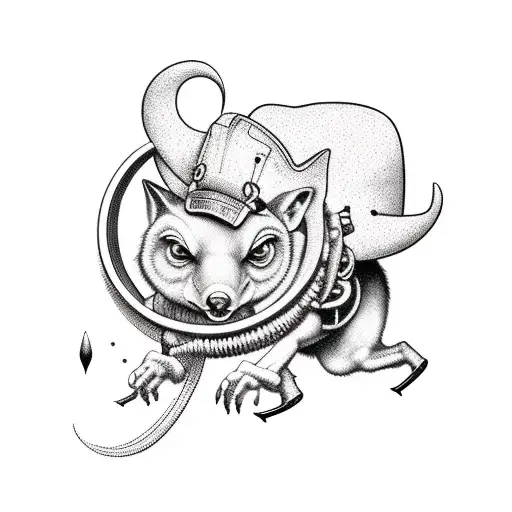 Cowboy Possum Riding Atom Bomb