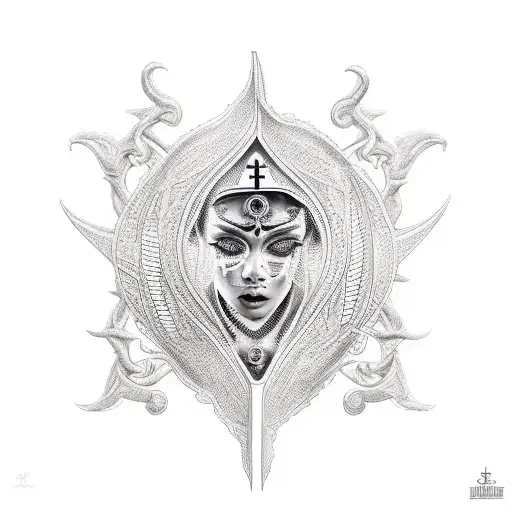 Saint Performing Black Magic