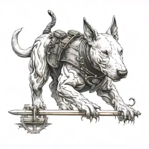 Bull Terrier Samurai