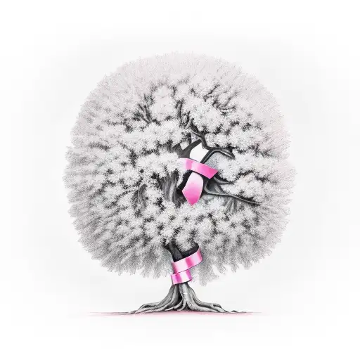 Tree With Pink Ribbon