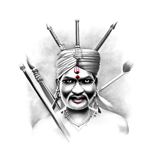 Indian With Spear